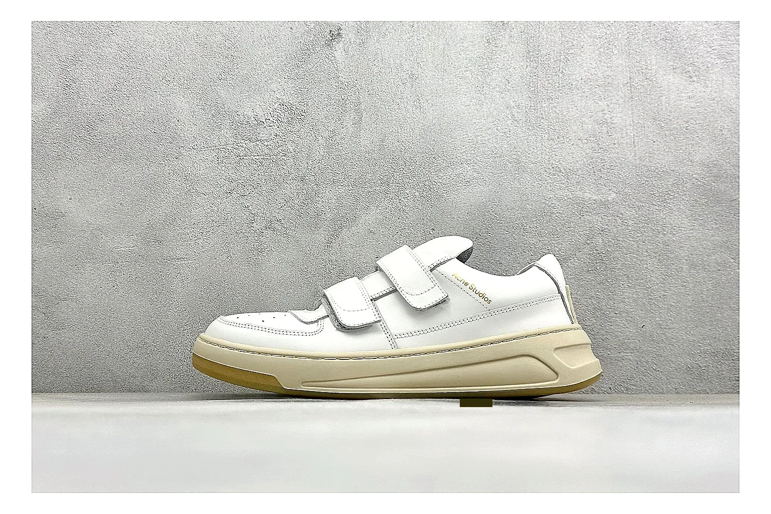 Acne Studios white velcro sneaker comparison signal image