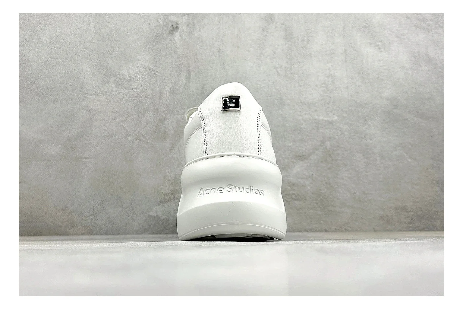 Acne Studios Velcro White Mid-Top comparison image with white leather panels, broad hook-and-loop straps, padded mid-top collar, and a clean rubber sole thumbnail 3