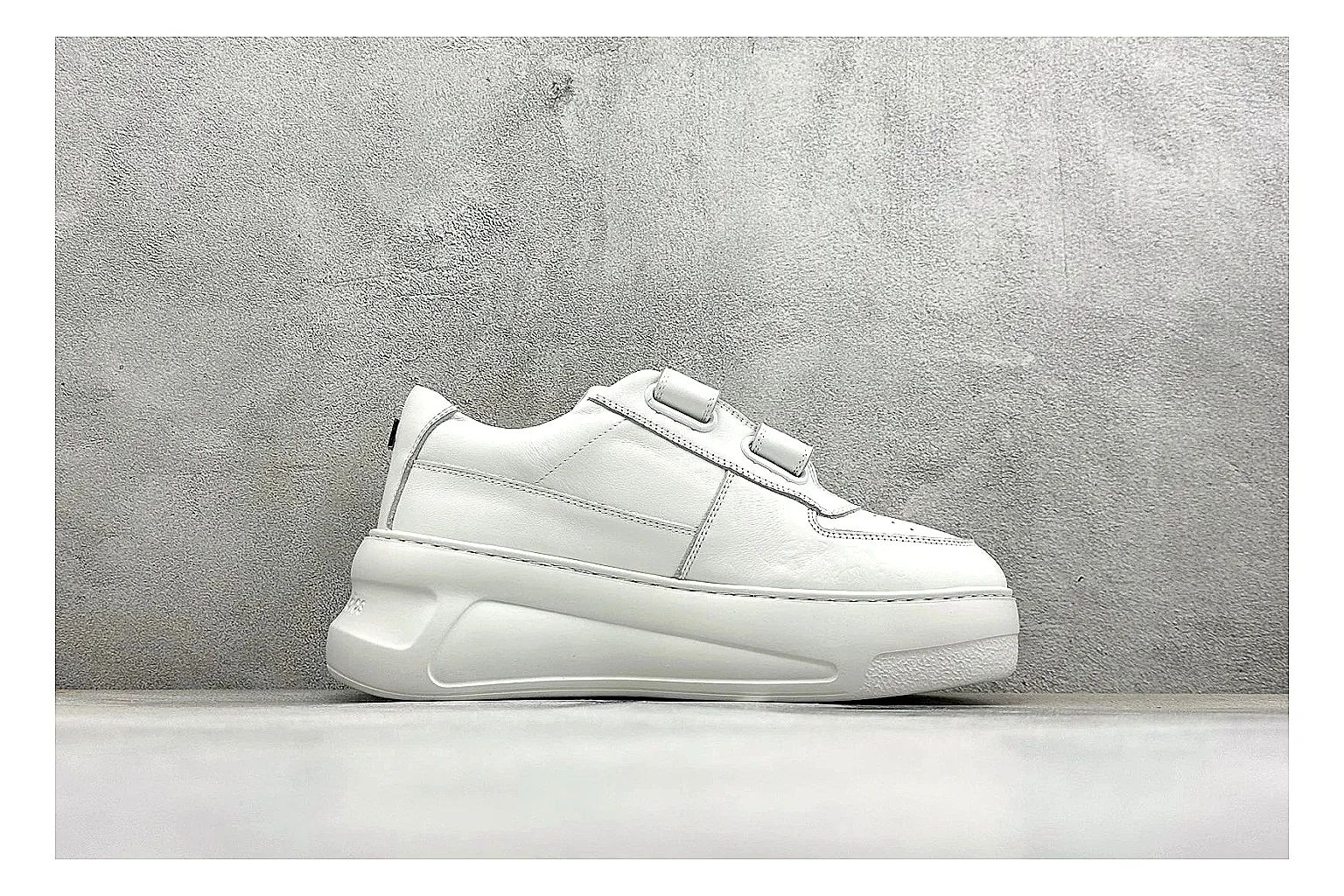 Acne Studios Velcro White Mid-Top comparison image with white leather panels, broad hook-and-loop straps, padded mid-top collar, and a clean rubber sole thumbnail 6
