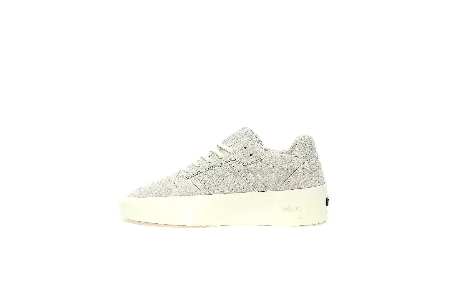 Adidas cream suede platform low top shown in multi angle QC gallery thumbnail 2