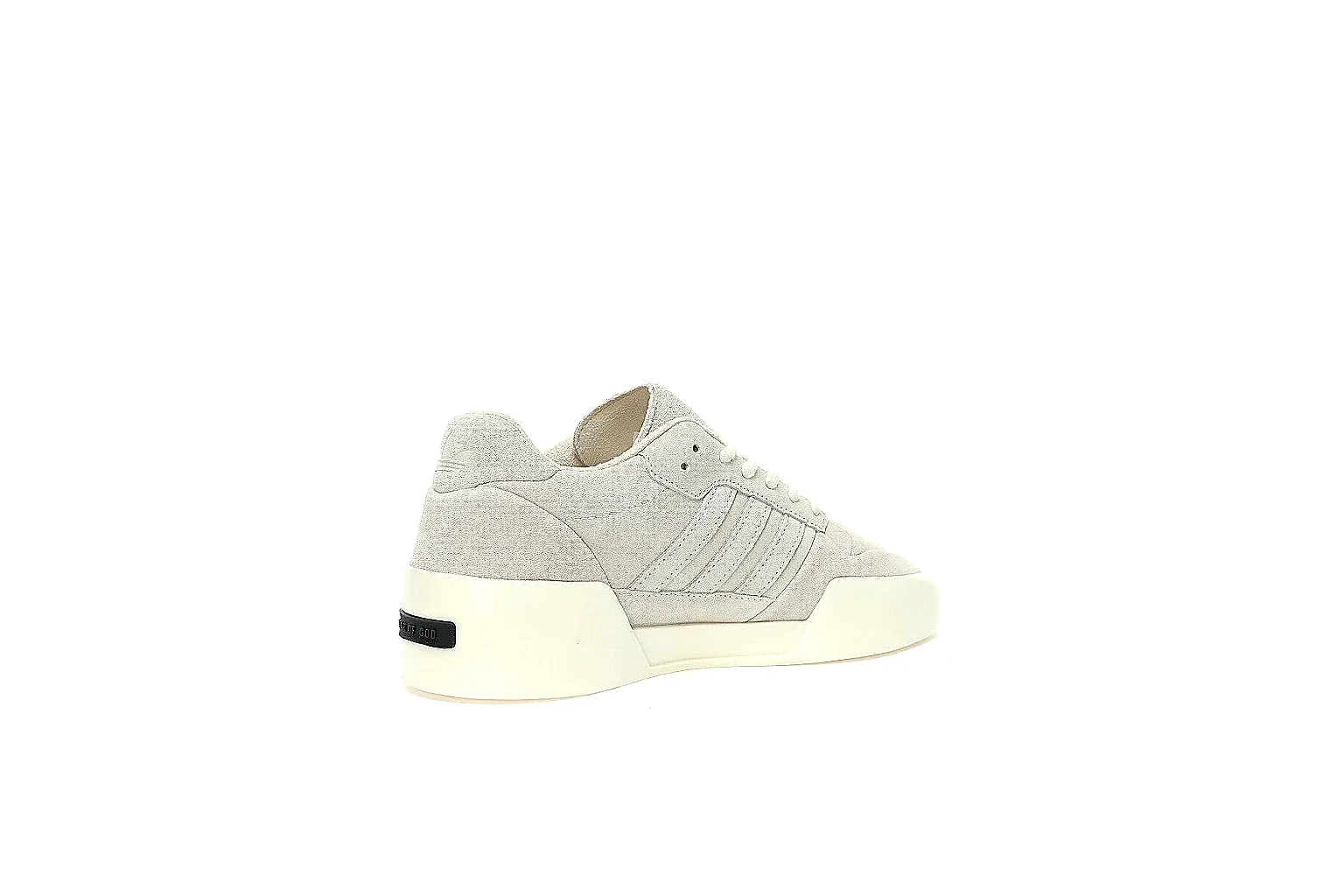 Adidas cream suede platform low top shown in multi angle QC gallery