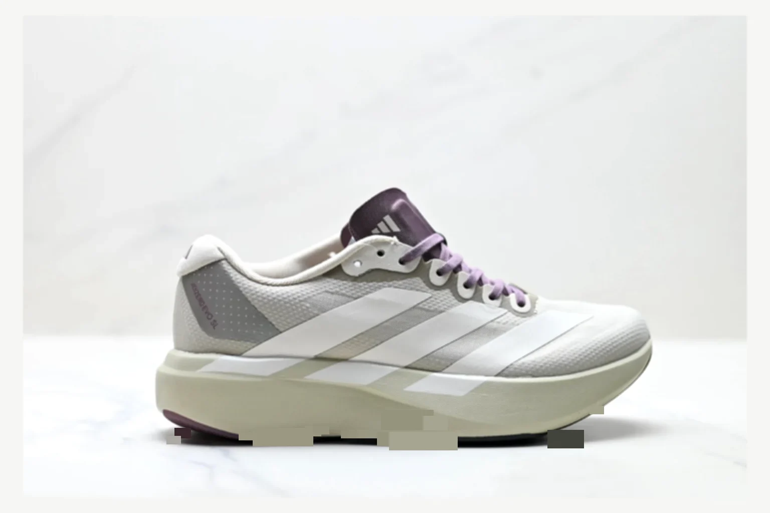 Adidas Adizero Evo White Blue Runner comparison proof image SKU 1182167440
