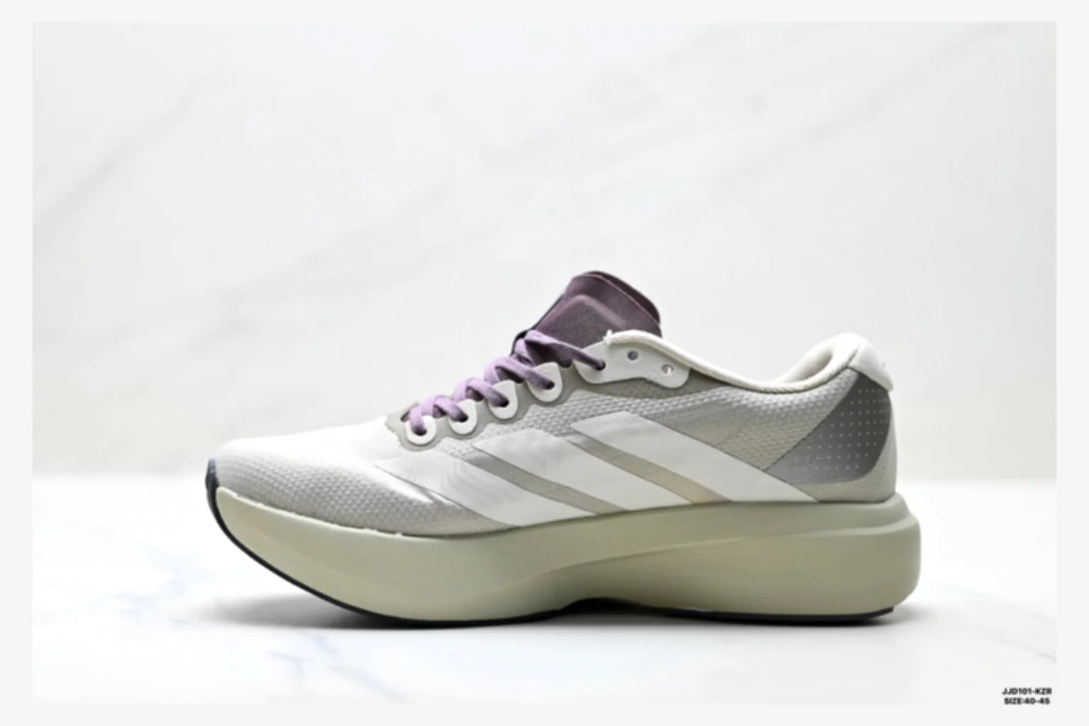 Adidas Adizero Evo White Blue Runner comparison proof image SKU 1182167440