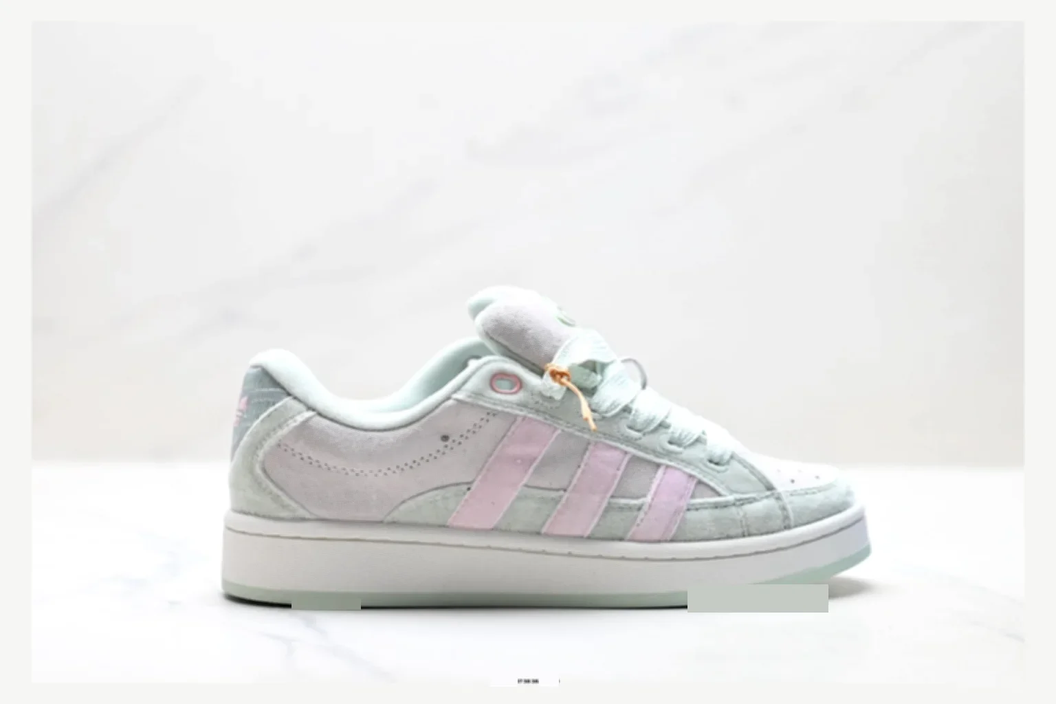 Adidas Campus Mint Pink Low Top comparison proof image SKU 1182167517