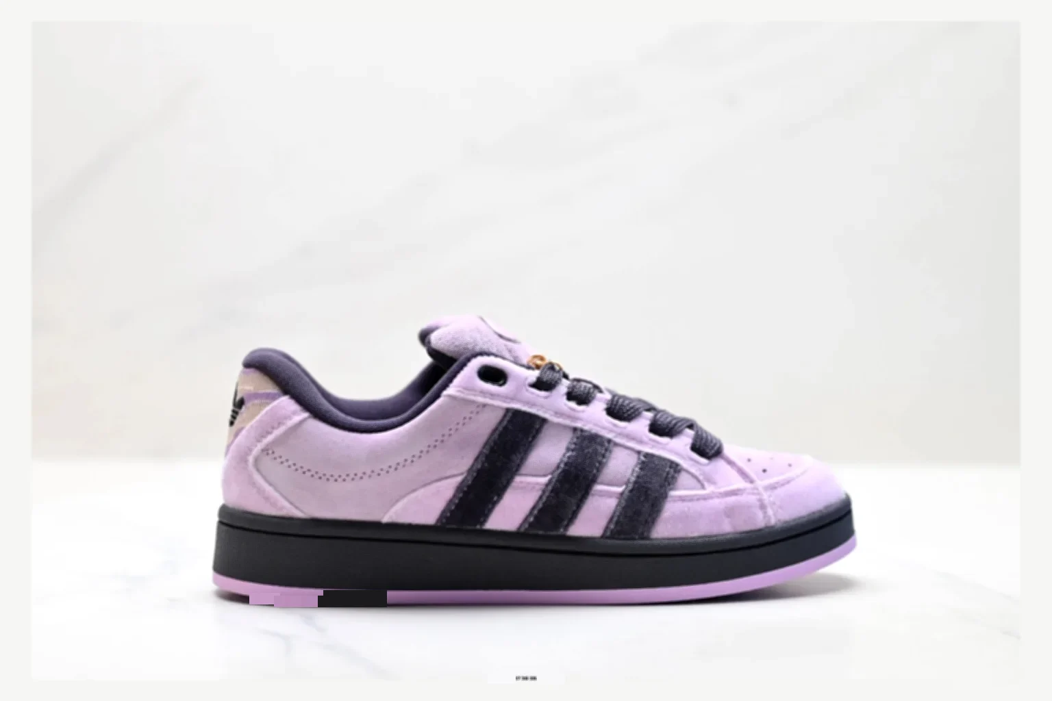 Adidas Campus Lavender Black Low Top comparison proof image SKU 1182167518