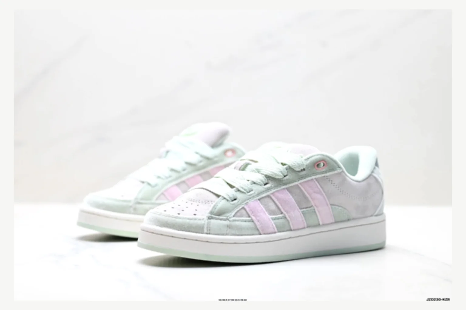 Adidas Campus Mint Pink Low Top comparison proof image SKU 1182167517 thumbnail 3