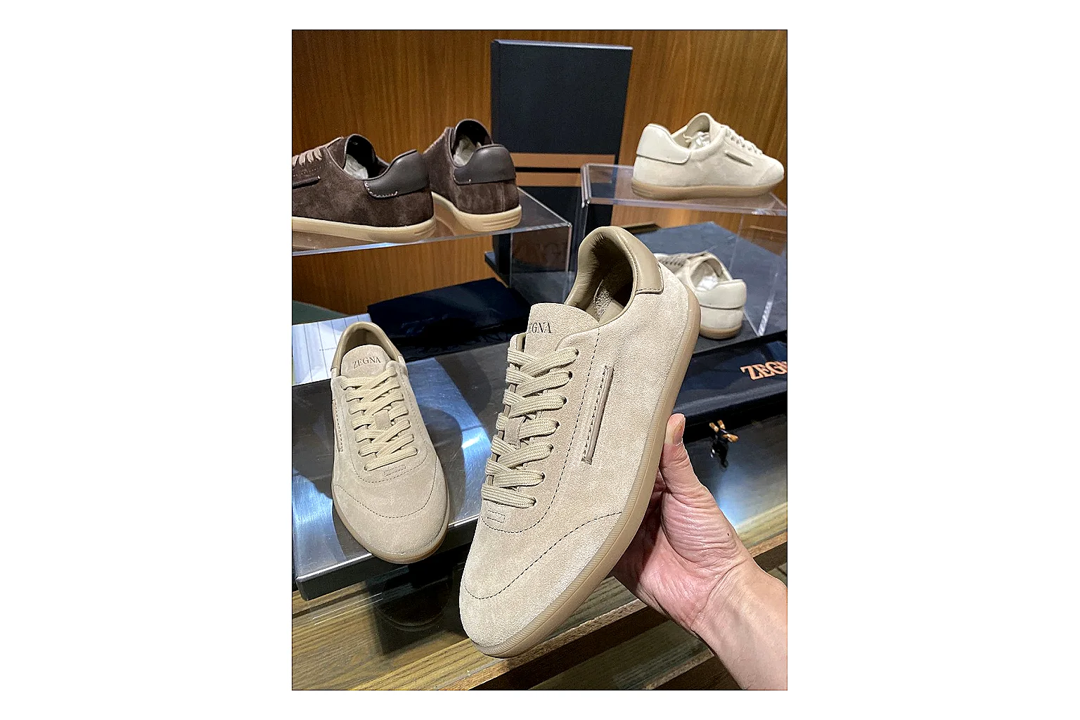 Adidas Campus style Cream Brown 6795 comparison signal note six-photo gallery thumbnail 5