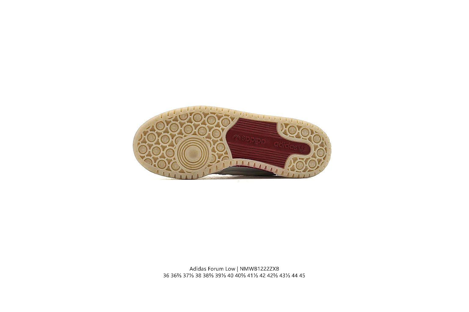 kakoscout.com Adidas White Burgundy Campus Low 0959 White Burgundy low-top product image thumbnail 5