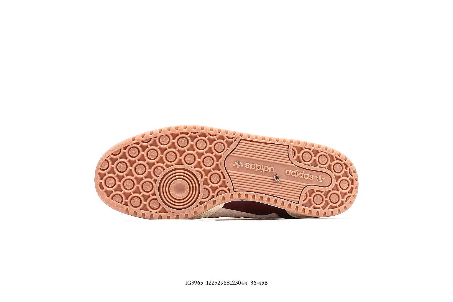 Adidas cream burgundy low court sneaker side view with QC proof angles thumbnail 3