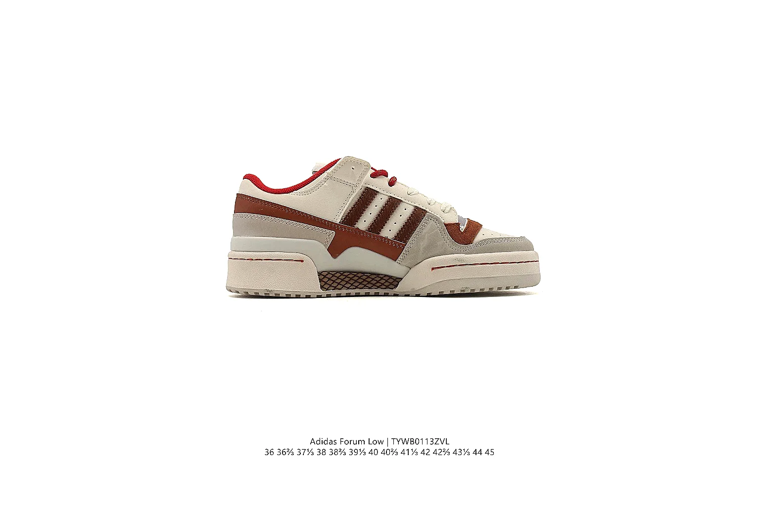 kakoscout.com Adidas Cream Red Low Platform 0862 Cream Red low-top product image