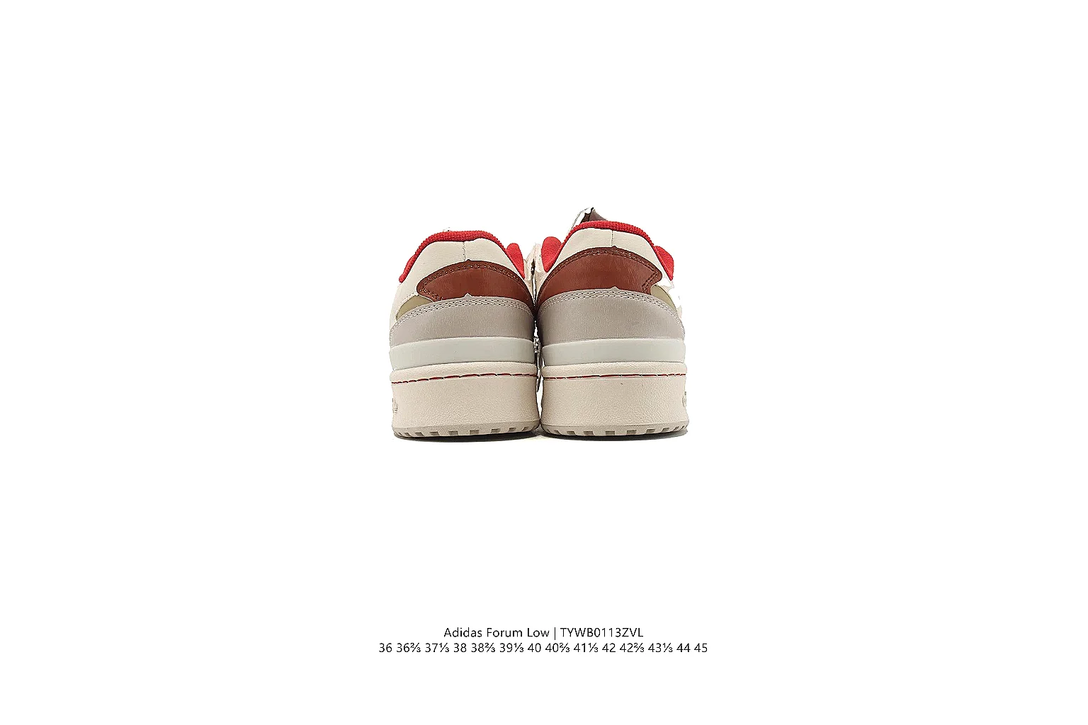 kakoscout.com Adidas Cream Red Low Platform 0862 Cream Red low-top product image thumbnail 4