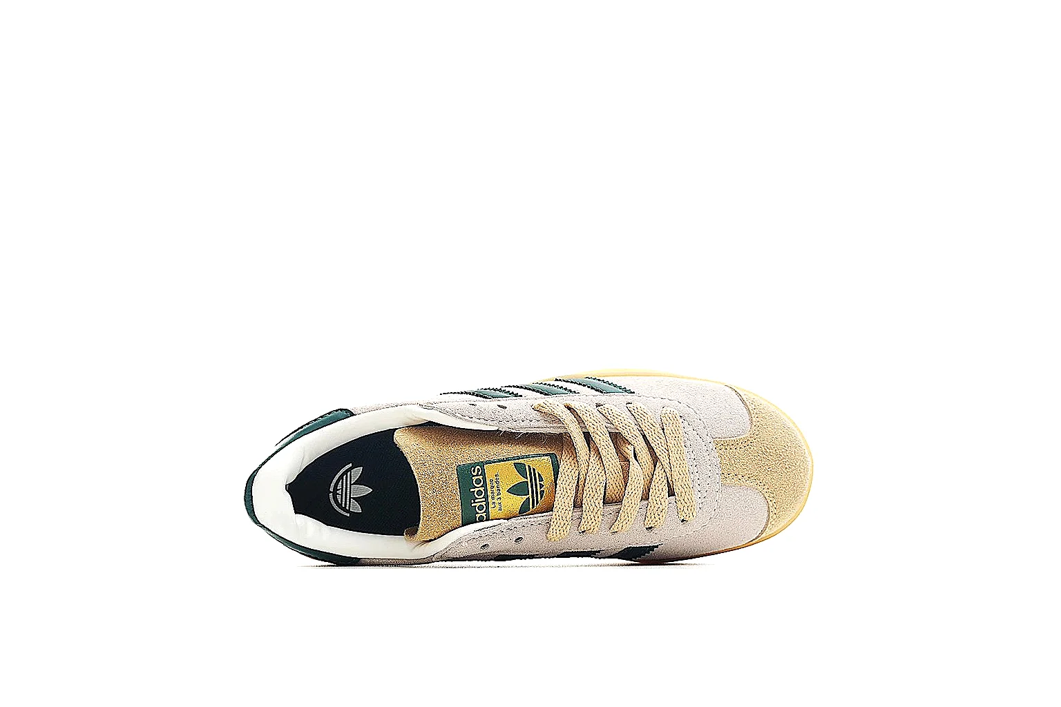 Adidas Gazelle Tan Green Gum 4525 comparison signal six-photo gallery thumbnail 3