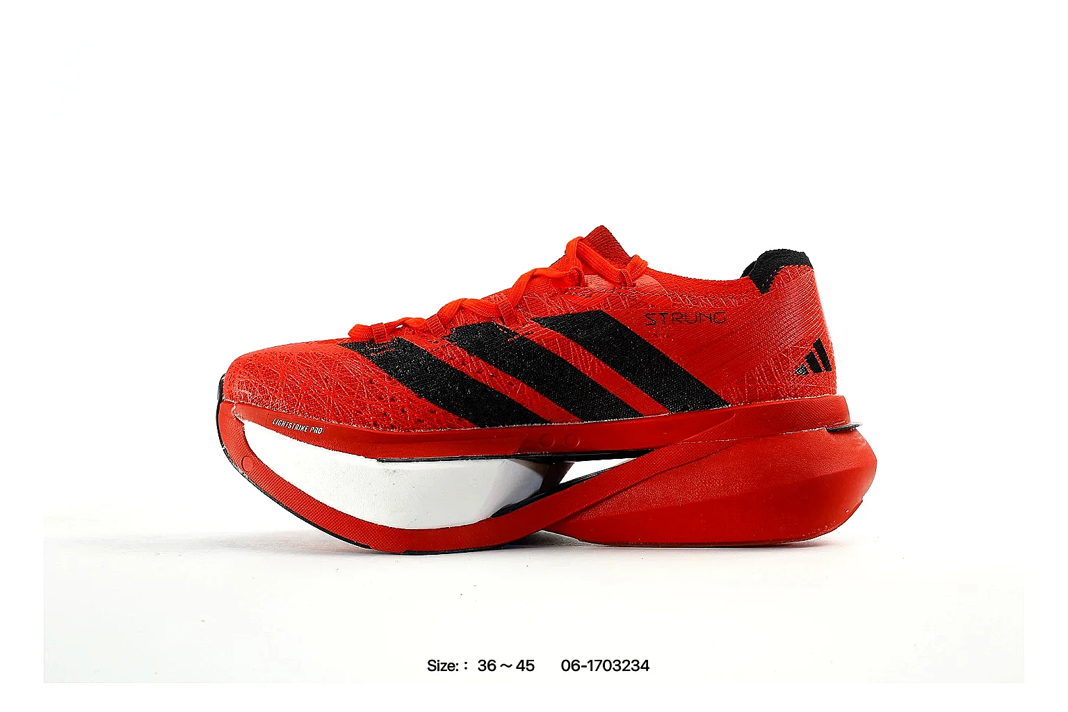 kakoscout.com Adidas Red Black Performance Runner 1529 Red Black runner product image thumbnail 2