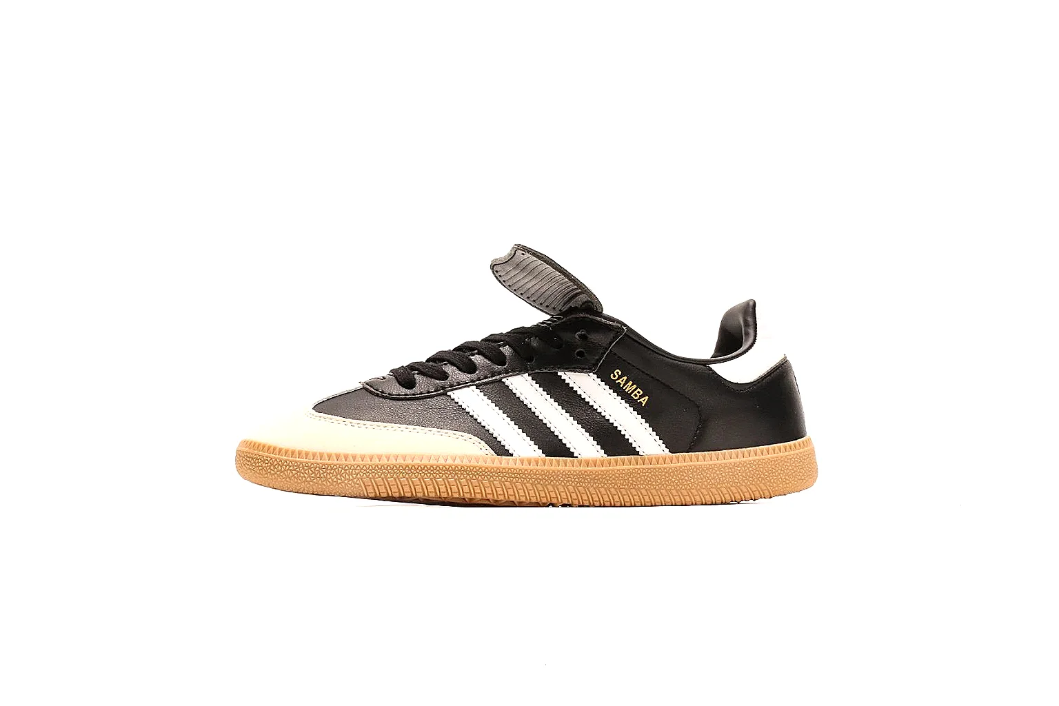 adidas Samba black gum gallery with side, outsole, top and rear QC views thumbnail 2