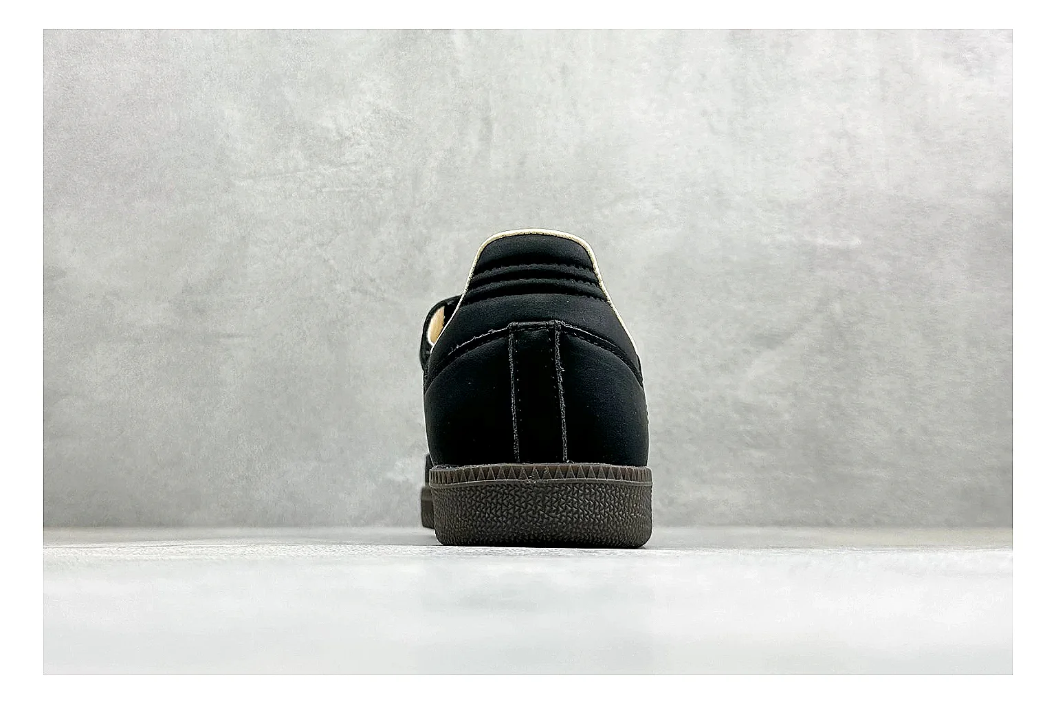 Adidas Samba Jane Black comparison photo showing black Mary Jane upper, Samba-style stripes, strap closure, gum outsole, and low terrace shape thumbnail 3