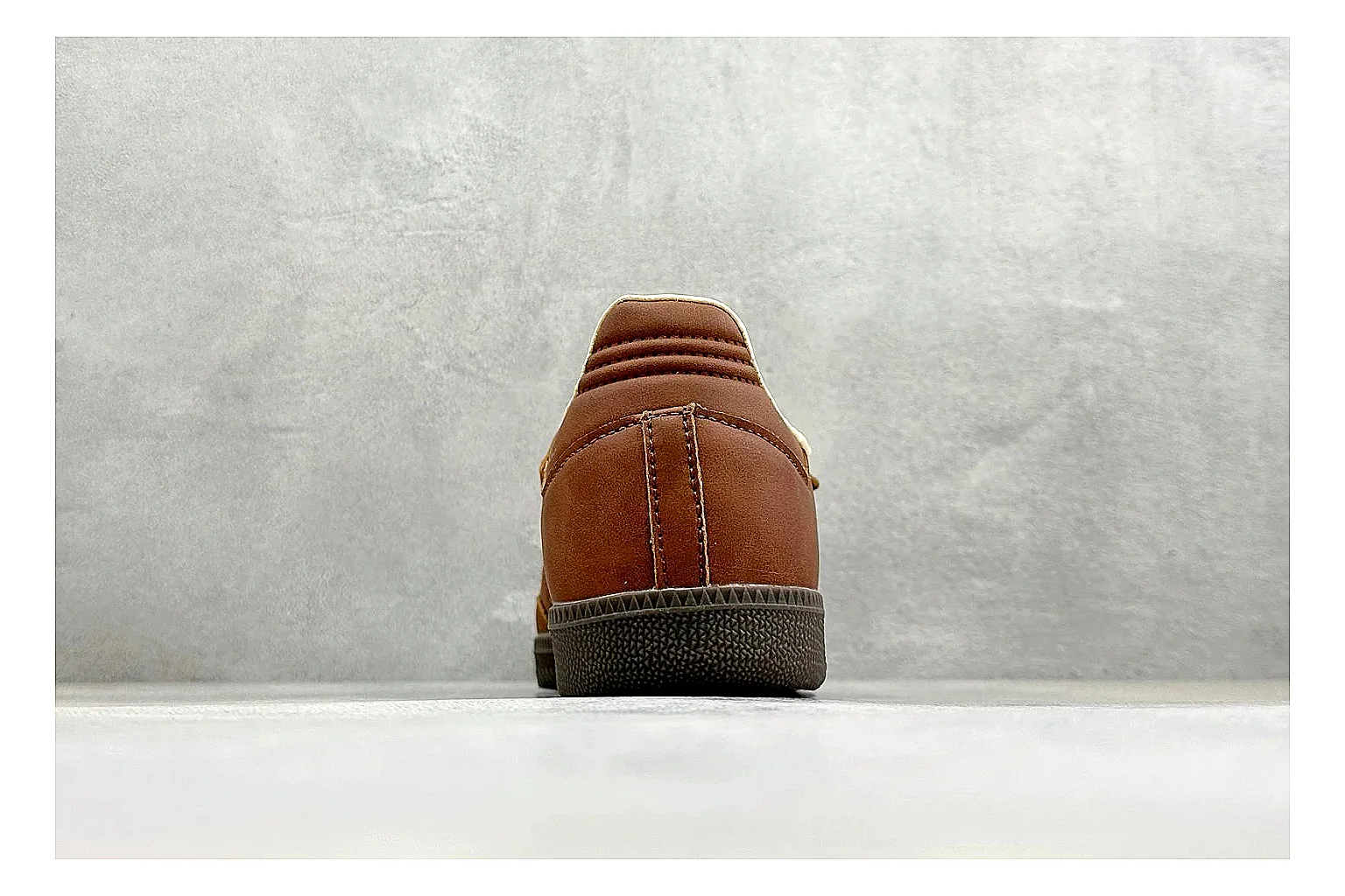 Adidas Samba Jane Brown comparison photo showing brown Mary Jane upper, Samba-style side stripes, strap closure, gum outsole, and low terrace profile thumbnail 3
