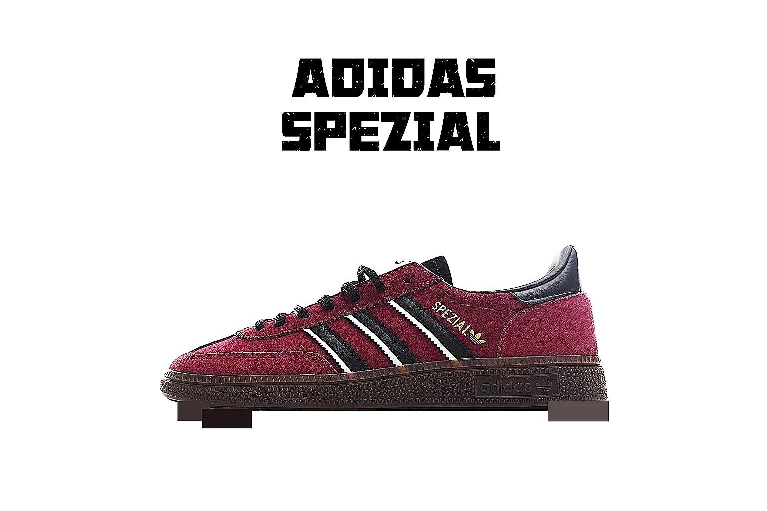Adidas Spezial style Burgundy Gum 2135 comparison signal note six-photo gallery thumbnail 2