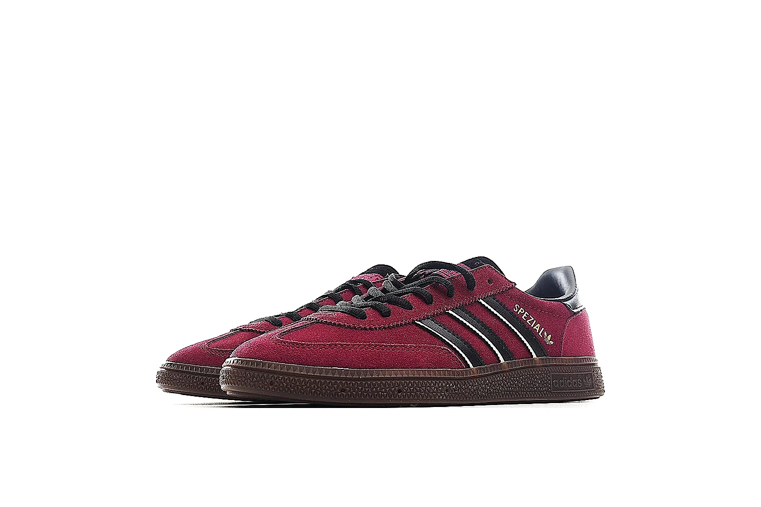 Adidas Spezial style Burgundy Gum 2135 comparison signal note six-photo gallery thumbnail 6