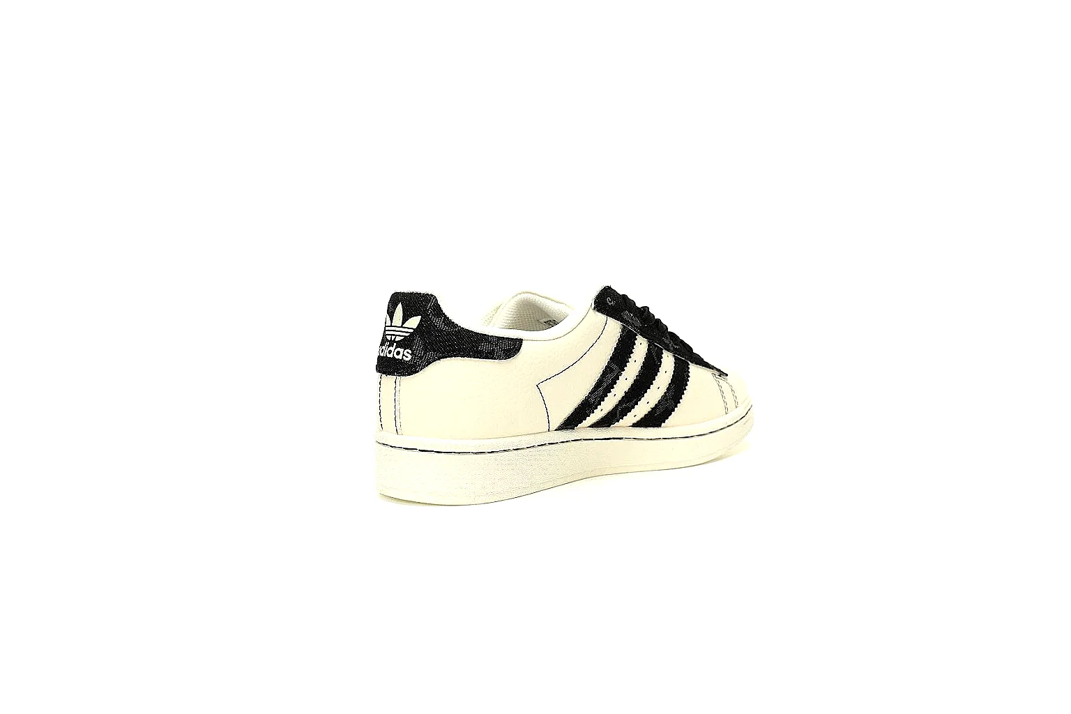 Adidas cream black low-top gallery with side, top, outsole and heel QC angles thumbnail 6