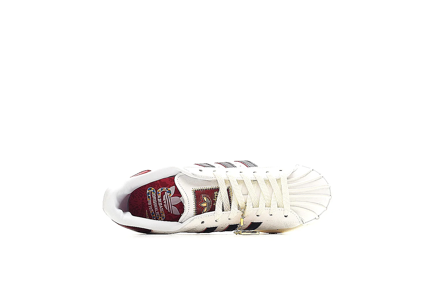 Adidas Superstar White Burgundy 8421 comparison signal gallery thumbnail 3