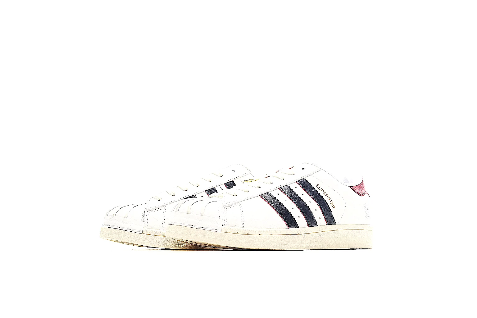 Adidas Superstar White Burgundy 8421 comparison signal gallery thumbnail 6
