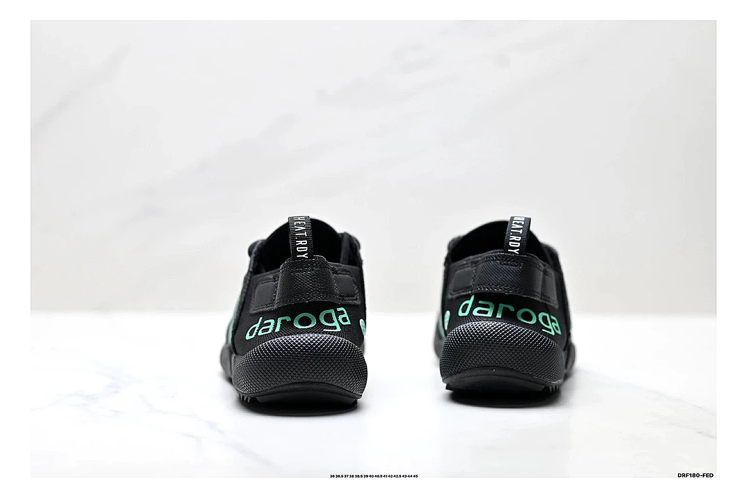 Adidas Terrex Daroga Black Green Sneakers comparison signal photo with black green outdoor trail sneakers with mesh texture, side-profile shape, upper panel lines, and outsole detail thumbnail 3