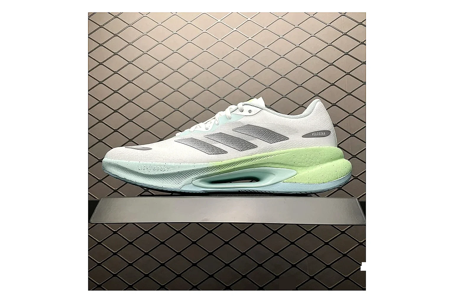 Adidas Velosamba White Grey Sneaker comparison signal photo with white grey velosamba terrace sneaker with mixed upper and terrace shape