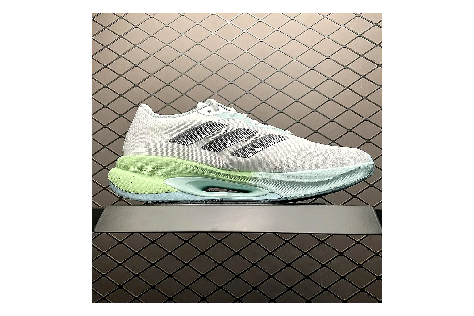 Adidas Velosamba White Grey Sneaker comparison signal photo with white grey velosamba terrace sneaker with mixed upper and terrace shape