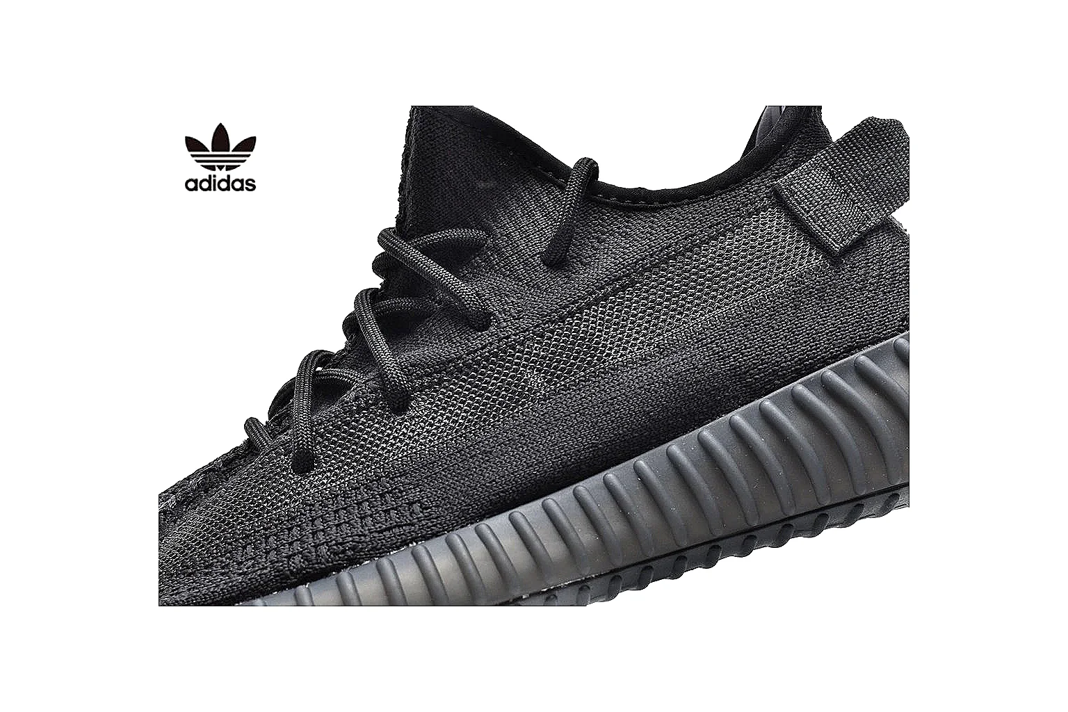 Adidas Yeezy 350 style Black 2281 comparison signal note six-photo gallery thumbnail 5