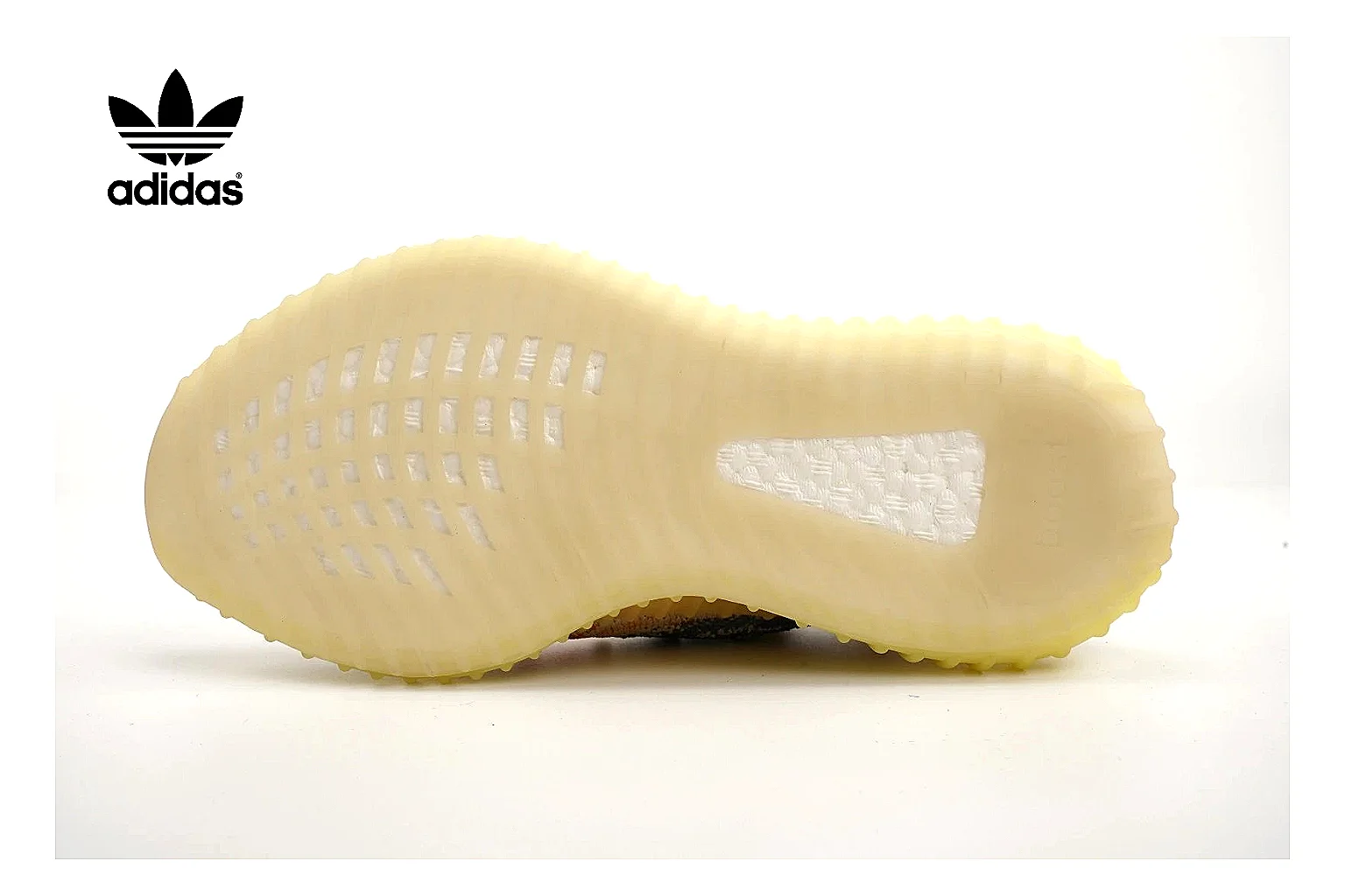 Adidas Yeezy 350 style Cream Yellow 0401 comparison signal note six-photo gallery thumbnail 3