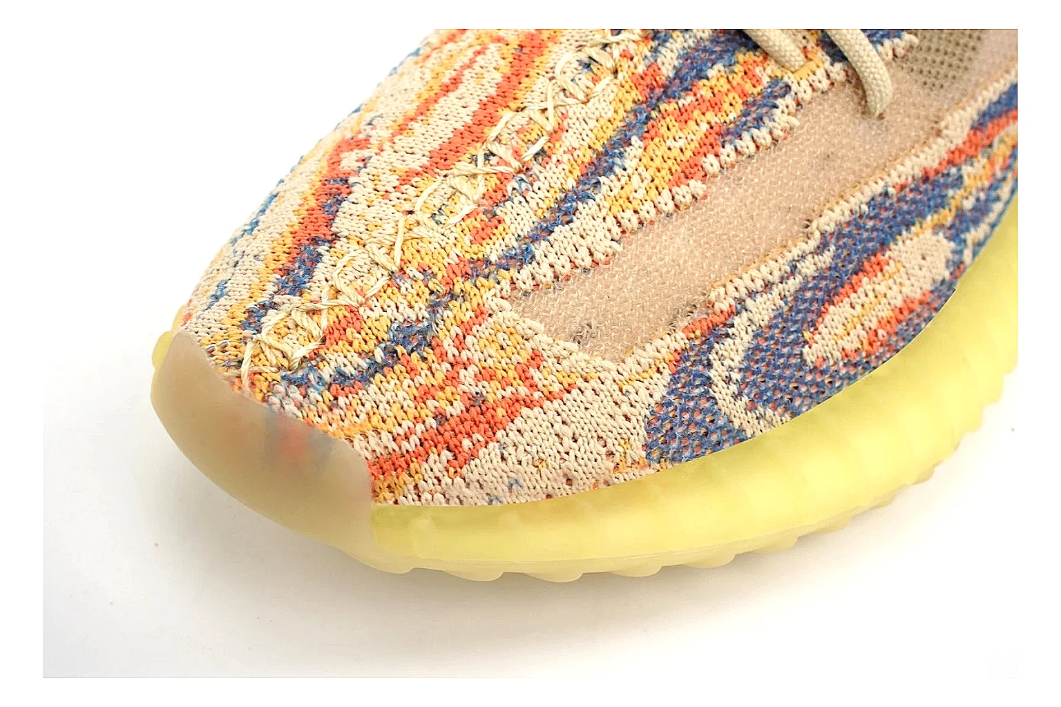 Adidas Yeezy 350 style Cream Yellow 0401 comparison signal note six-photo gallery thumbnail 5
