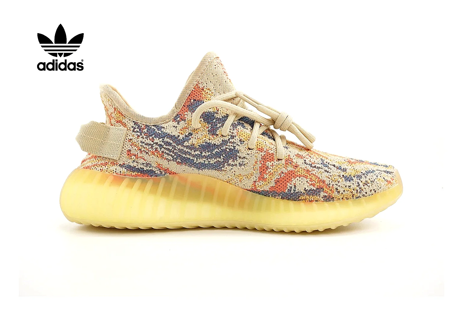 Adidas Yeezy 350 style Cream Yellow 0401 comparison signal note six-photo gallery thumbnail 6