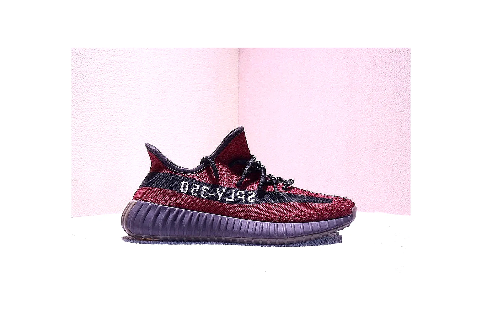 kakoscout.com Adidas Yeezy Boost 350 Black Purple comparison signal card six-photo gallery thumbnail 2