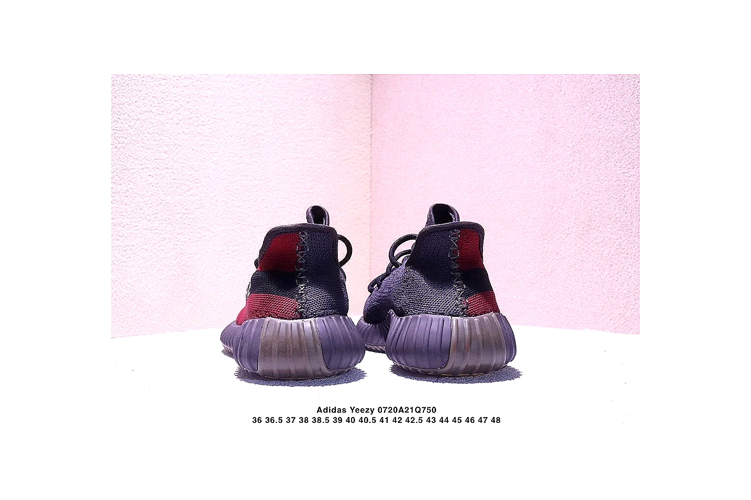 kakoscout.com Adidas Yeezy Boost 350 Black Purple comparison signal card six-photo gallery thumbnail 5