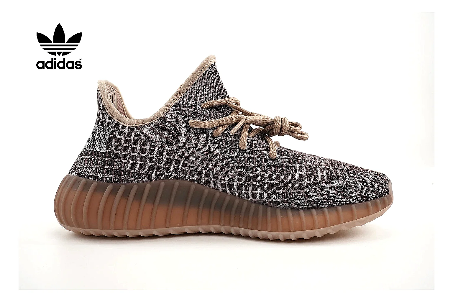 Adidas Yeezy Boost 350 Gray Brown Sneaker 0462 comparison gallery with QC evidence
