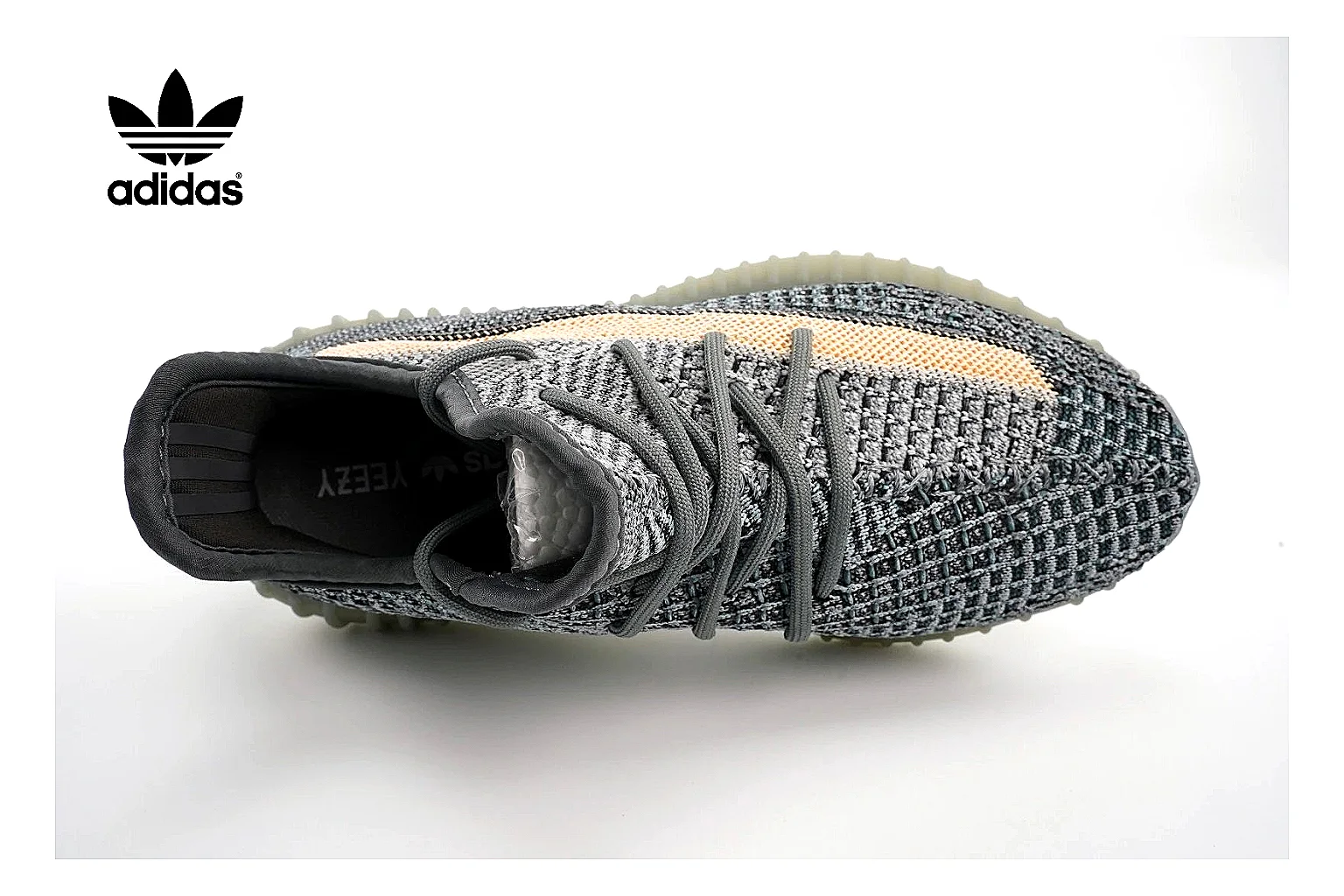 Adidas Yeezy Boost 350 Gray Tan Sneaker 0451 comparison gallery with QC evidence