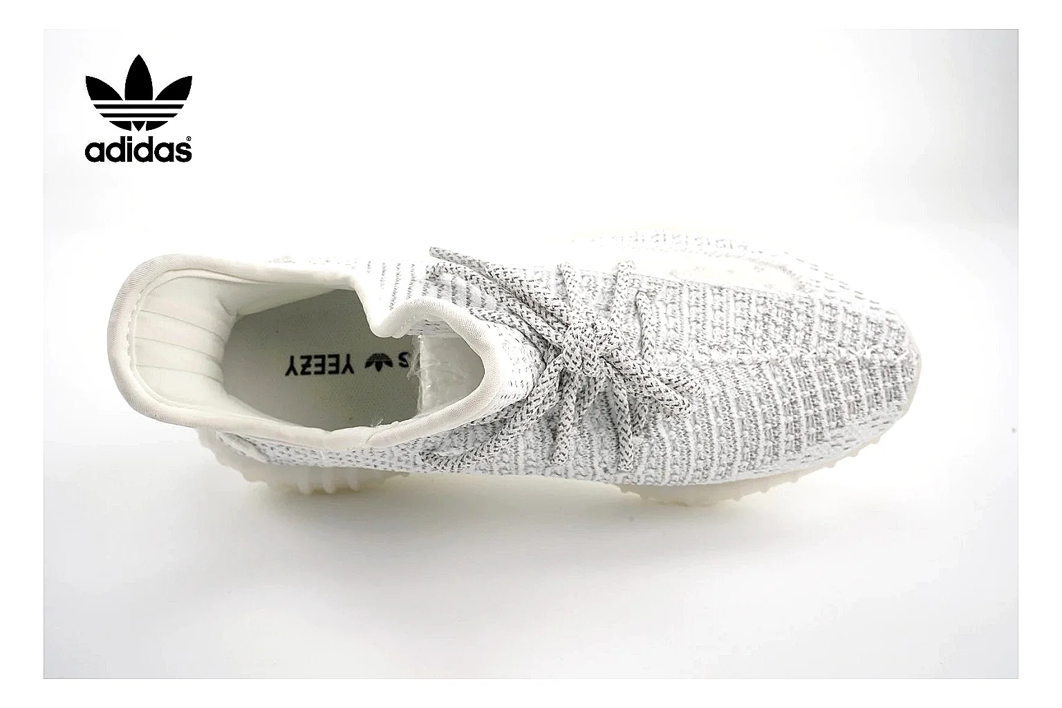 Adidas Yeezy Boost 350 White Sneaker 5033 comparison gallery with QC evidence