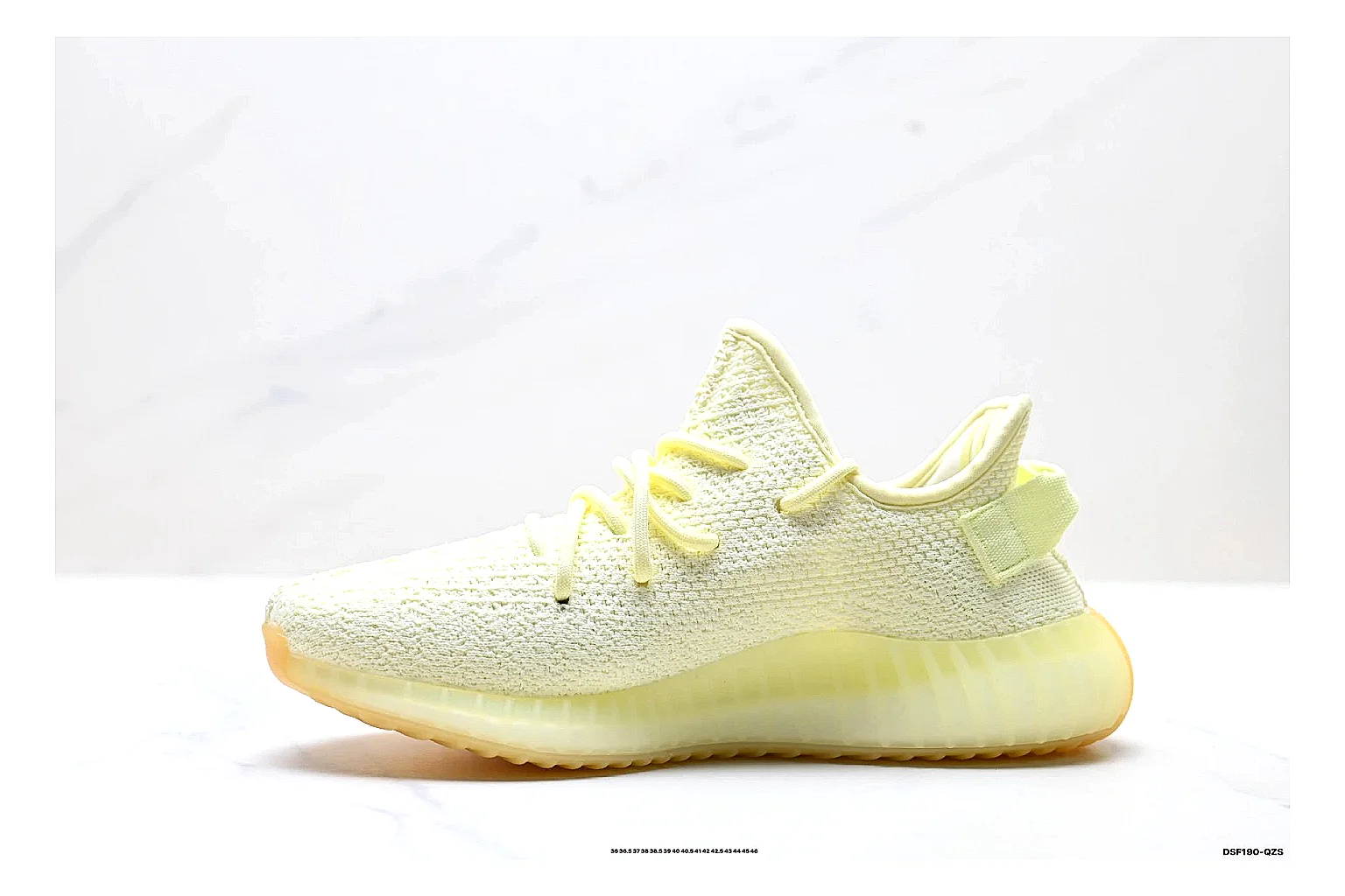 kakoscout.com Adidas Yeezy Boost 350 Yellow comparison signal card six-photo gallery