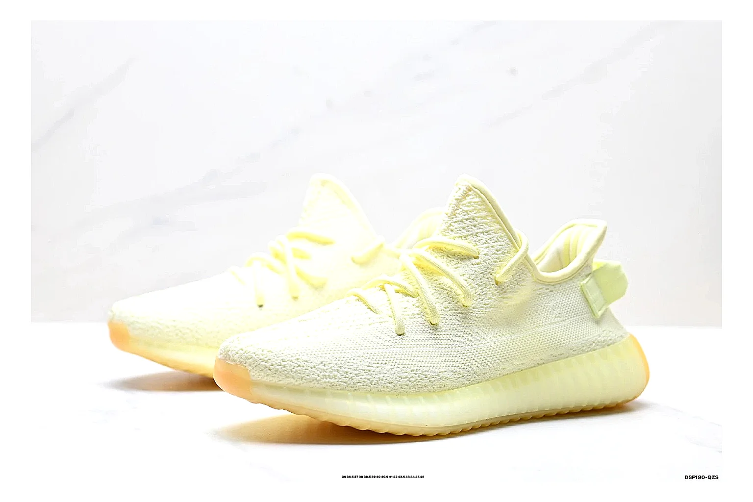 kakoscout.com Adidas Yeezy Boost 350 Yellow comparison signal card six-photo gallery thumbnail 3