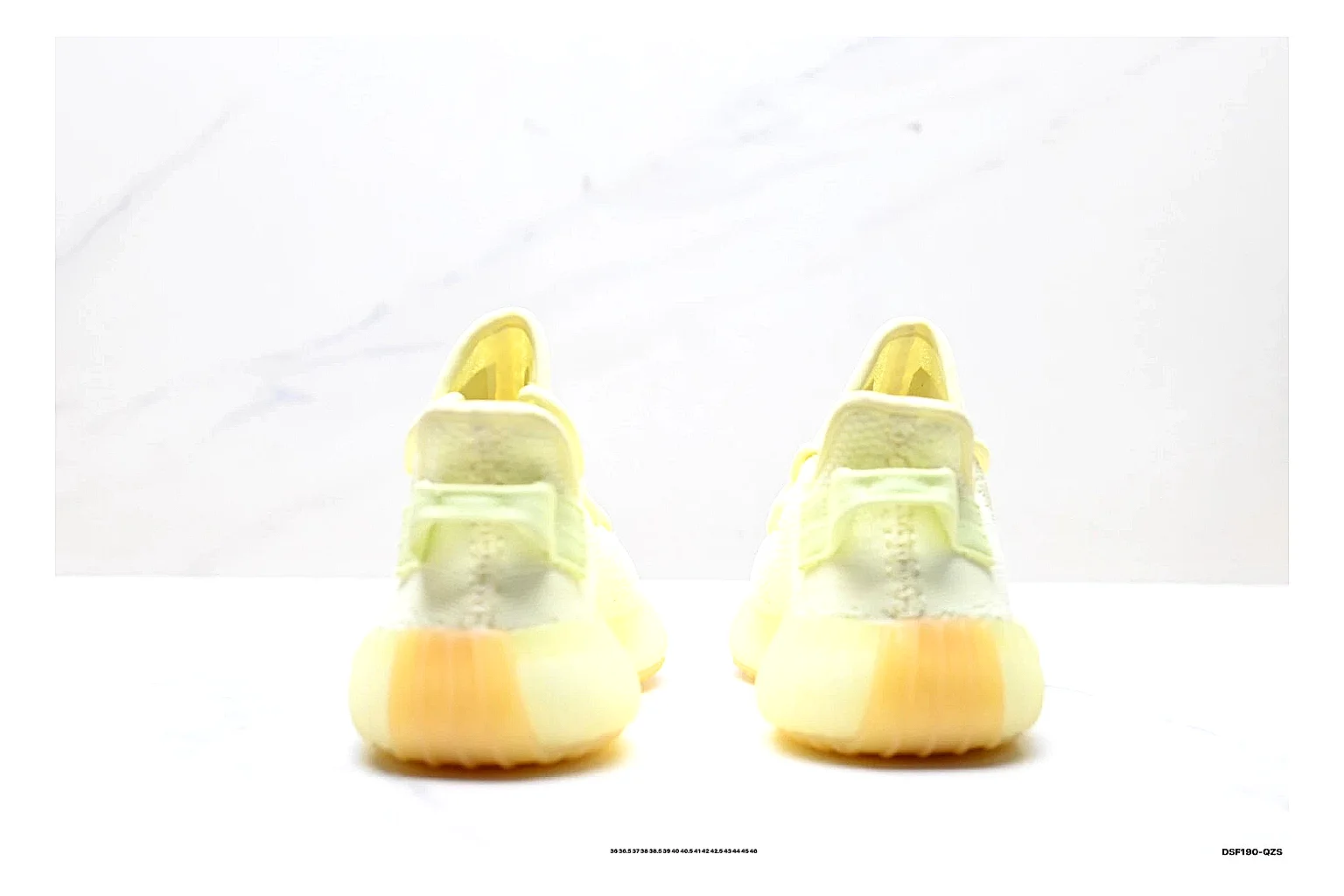 kakoscout.com Adidas Yeezy Boost 350 Yellow comparison signal card six-photo gallery thumbnail 5