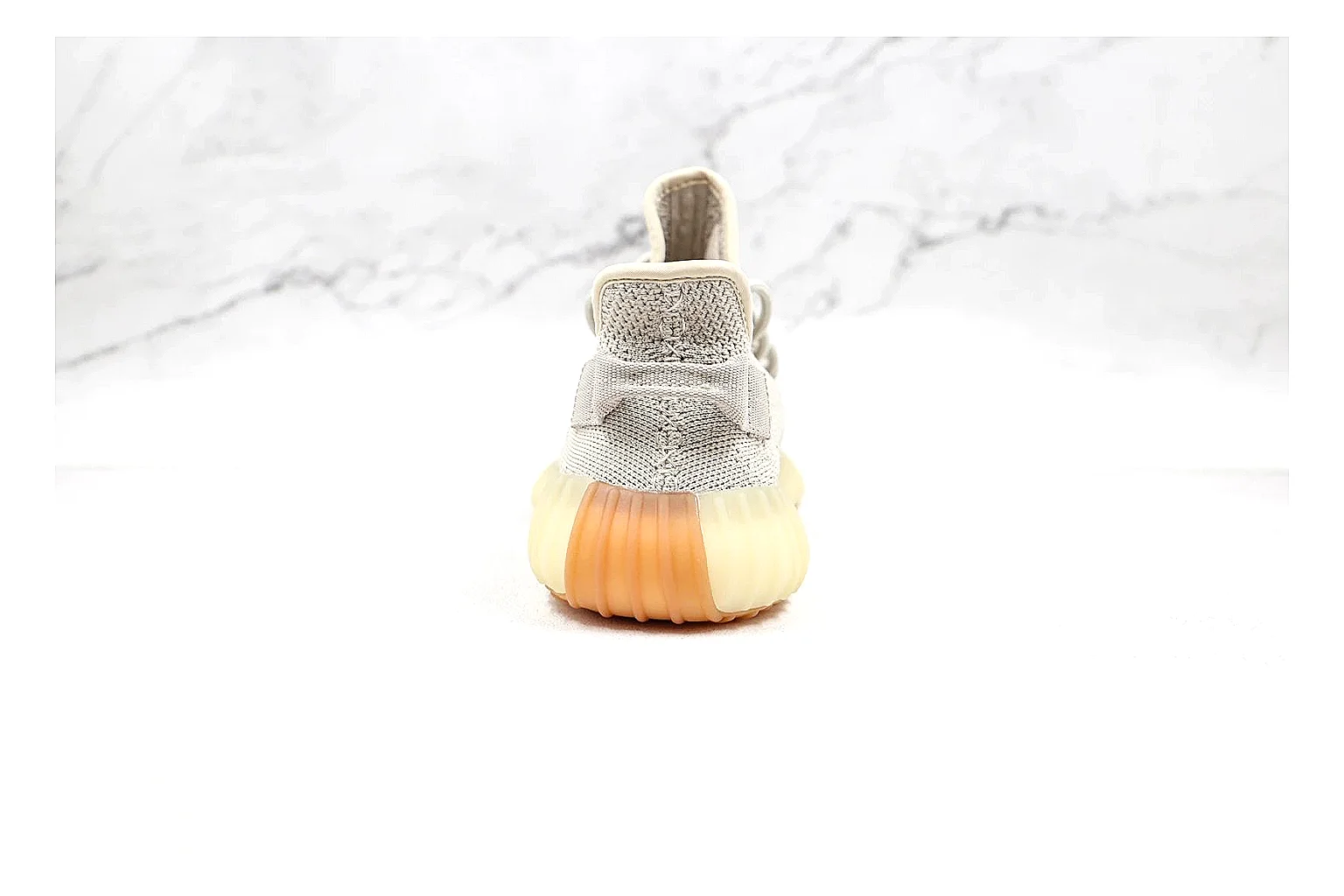 Adidas Yeezy Boost style Cream Gum 3021 comparison signal note six-photo gallery thumbnail 4