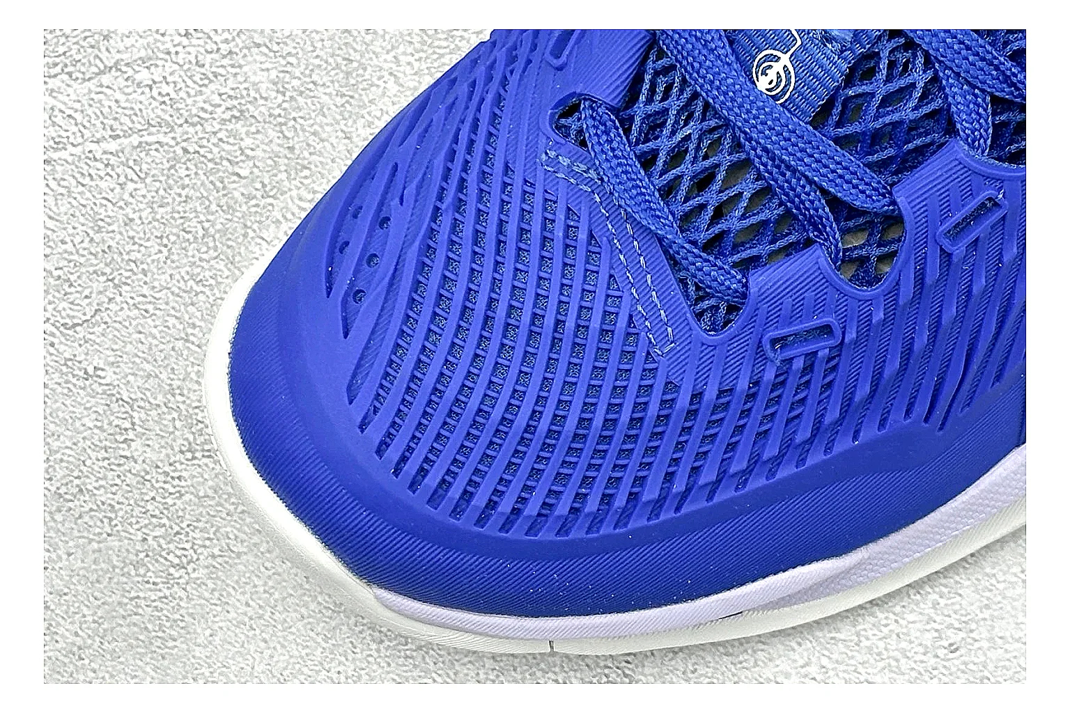 Asics Court FF Royal Blue comparison photo showing royal blue court upper, Asics side stripes, supportive sole wall, and stable tennis profile thumbnail 5