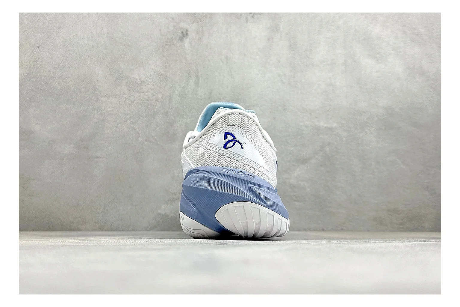 Asics Court FF White Blue comparison photo showing white tennis upper, blue Asics side lines, supportive sole wall, and stable court profile thumbnail 3