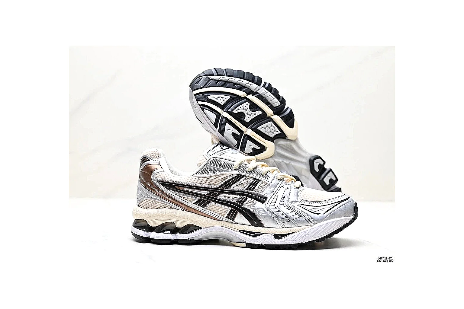 kakoscout.com Asics Gel Kayano Gray Black comparison signal card six-photo gallery thumbnail 4