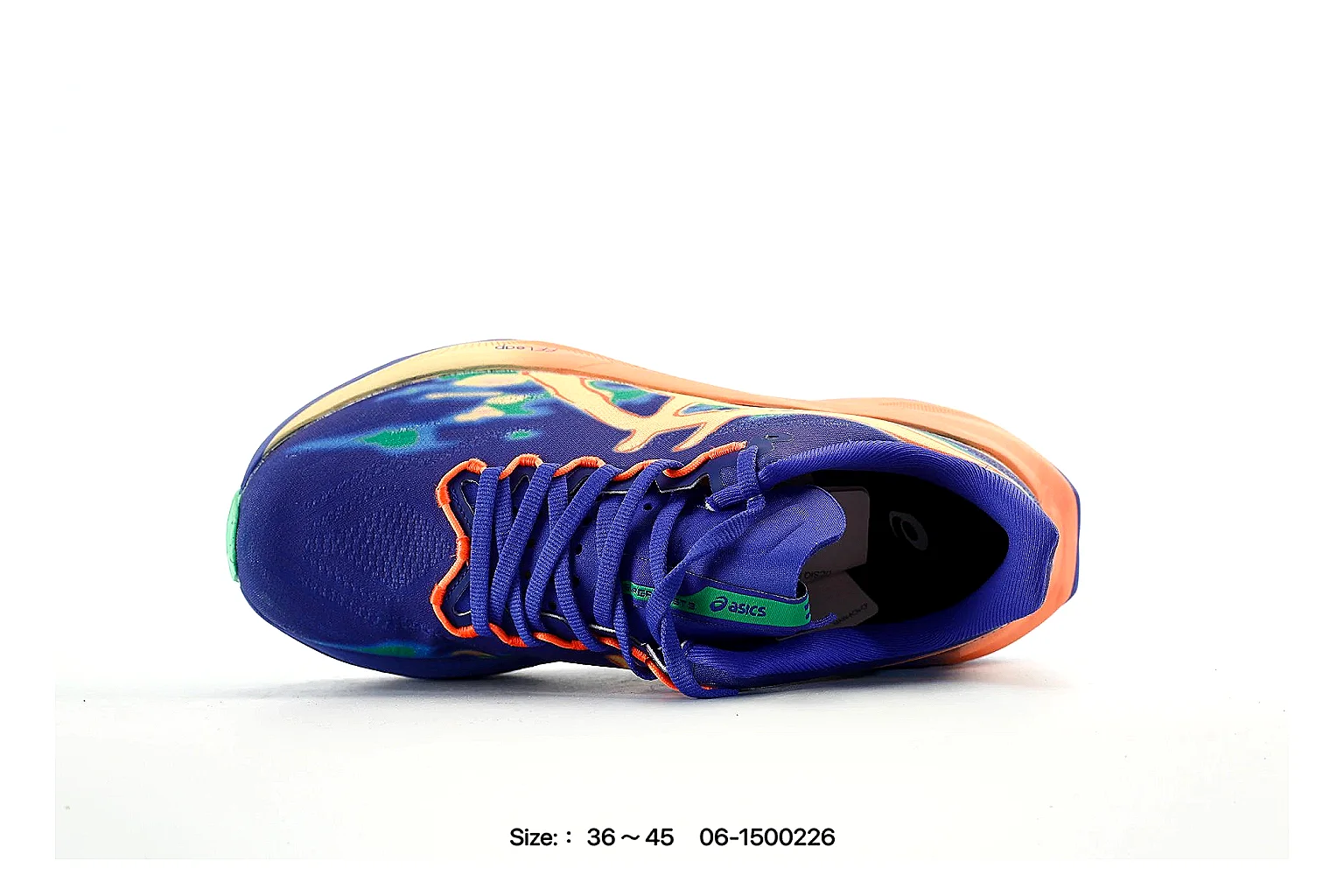 Asics Gel-Nimbus Blue Orange Sneaker 3088 comparison gallery with QC evidence thumbnail 3