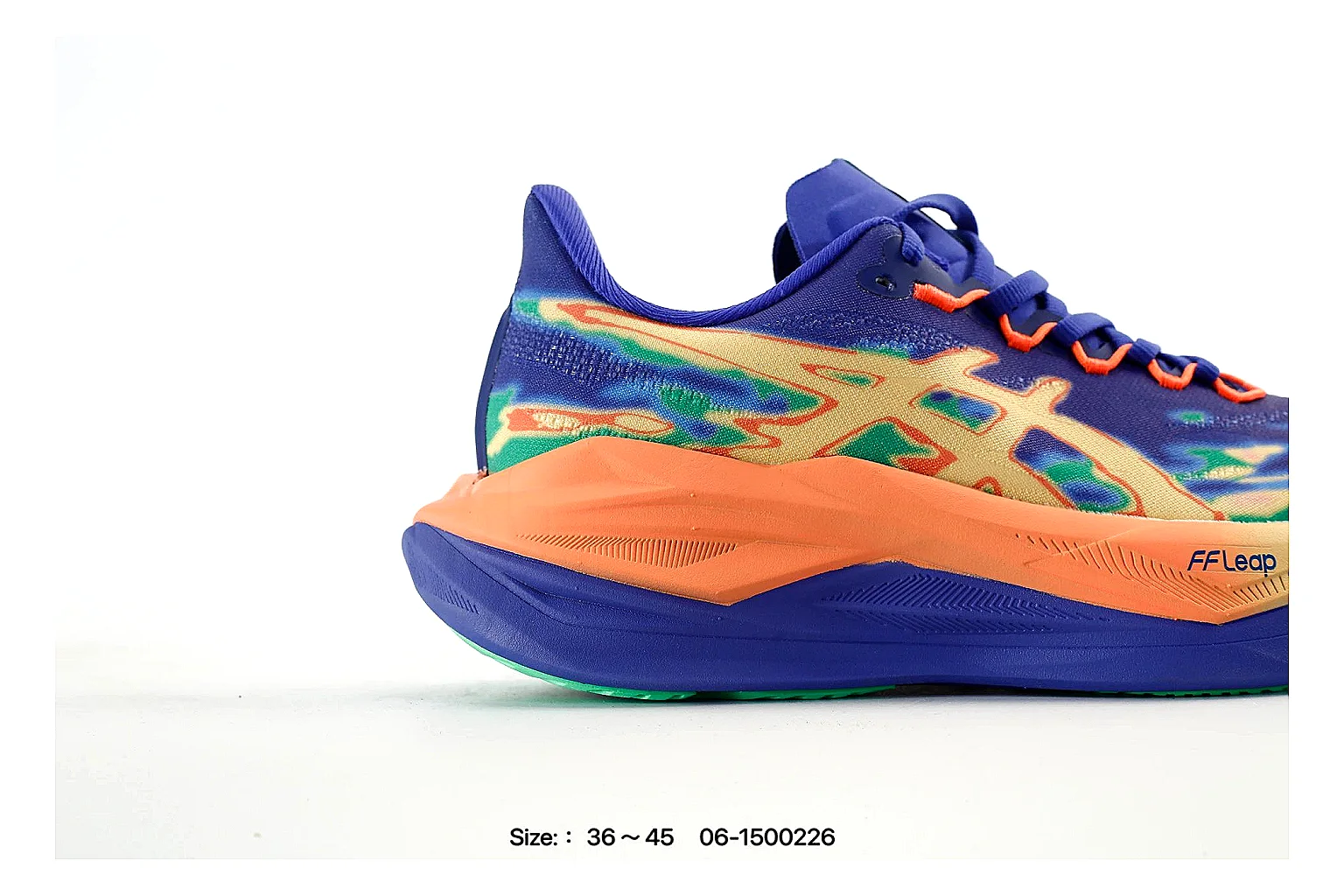 Asics Gel-Nimbus Blue Orange Sneaker 3088 comparison gallery with QC evidence thumbnail 6