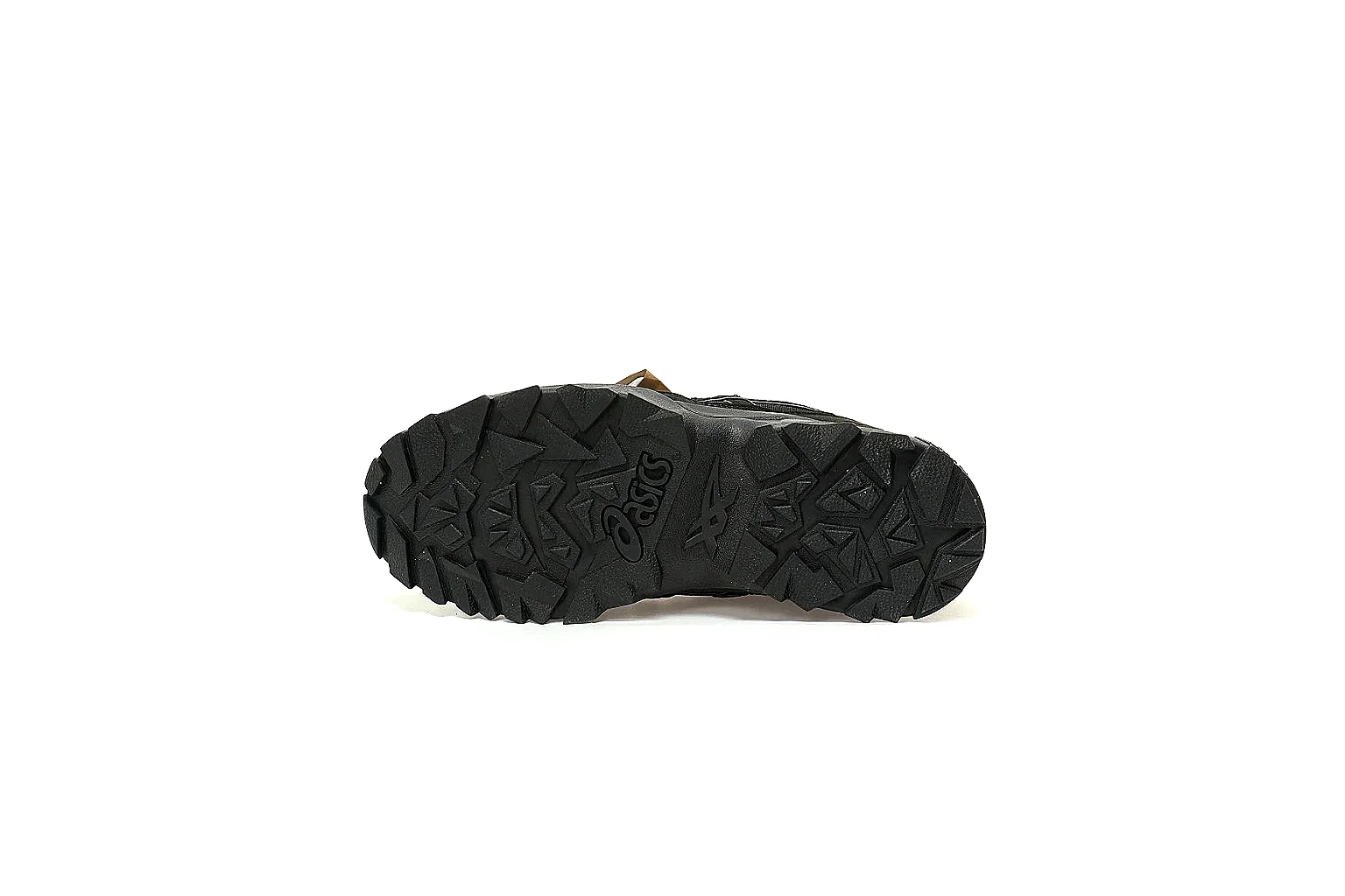ASICS GEL-Pickax black runner with silver side stripes and lug sole thumbnail 4