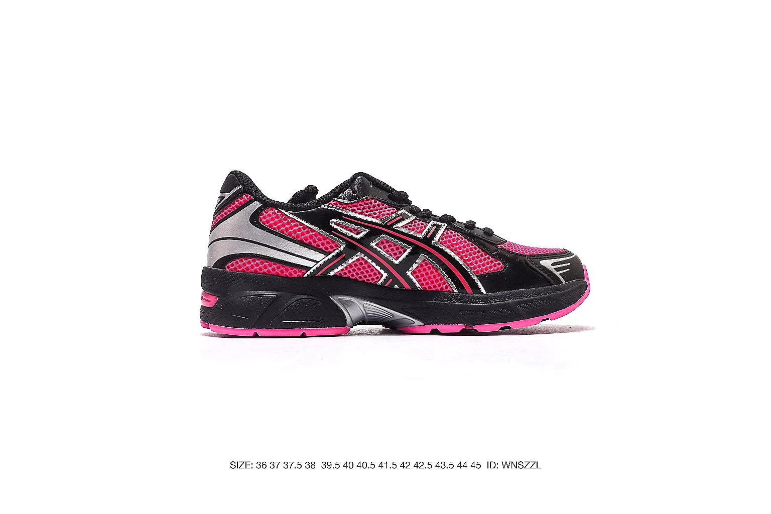 Asics Gel runner Black Pink 5499 comparison signal note six-photo gallery