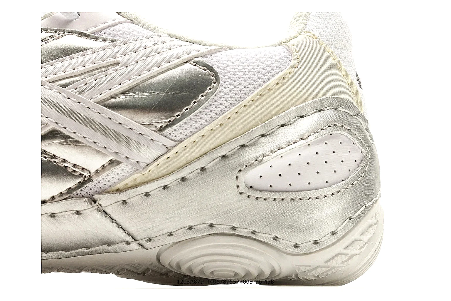 Asics Gel Runner Cream comparison photo showing cream mesh-leather runner upper, layered Asics panels, retro running shape, and cushioned sole thumbnail 5
