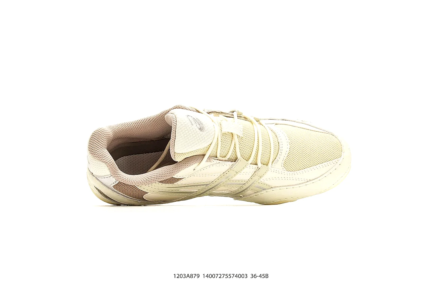 Asics Gel Runner Cream Brown comparison photo showing cream brown mesh-leather upper, Asics side panels, retro runner shape, and cushioned sole